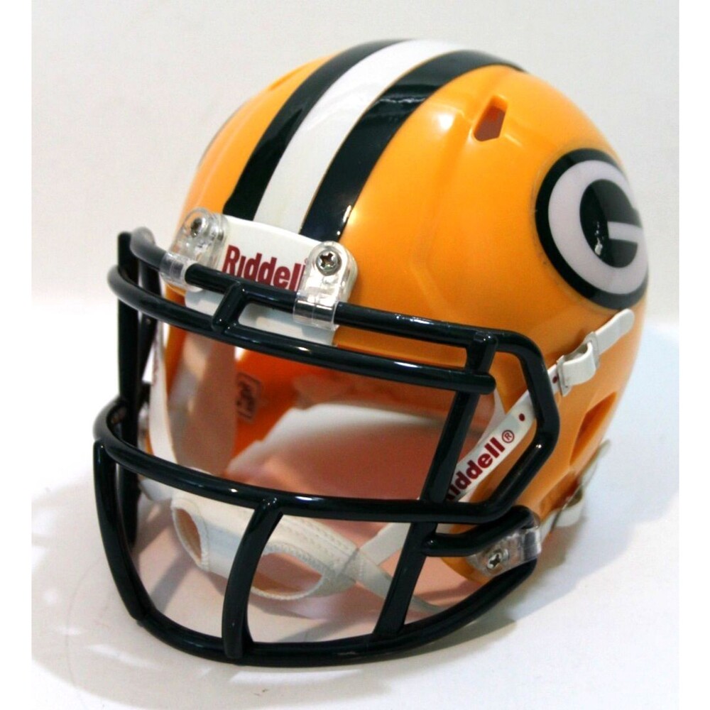 Riddell Green Bay Packers Mini Helmet Vintage Style NFL Display 3 5/8 Football